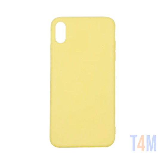 Capa de Silicone para Apple iPhone XS Max Amarelo